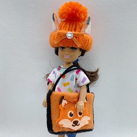 2 Fox Beanies And 2  Fox Purses For 6 Inch Doll - Picture 6 of 8